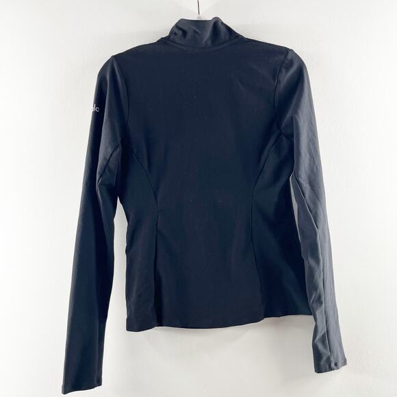 Alo Alosoft 1/2 Zip Rapid Long Sleeve Pullover Jacket Shirt Top Black Small - Picture 5 of 7